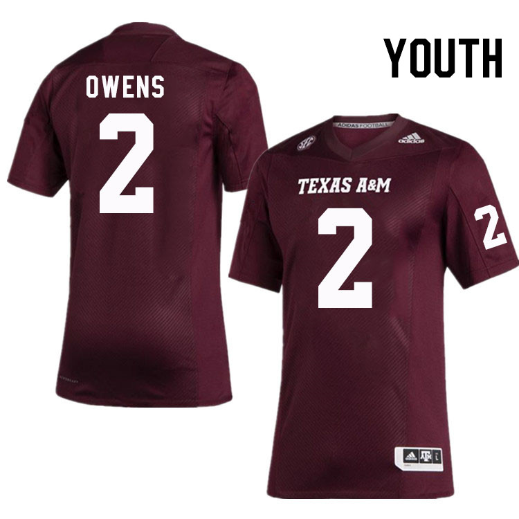 Youth #2 Rueben Owens Texas A&M Aggies College Football Jerseys Stitched Sale-Maroon